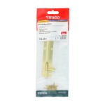 Timco Necked Barrel Bolt - Polished Brass