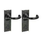 Timco Traditional Lever Latch Handles - Antique Black