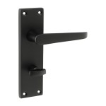 Timco Victorian Straight Bathroom Handles - Matt Black