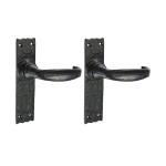 Timco Narrow Style Lever Latch Handles - Antique Black