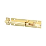 Timco Straight Barrel Bolt - Polished Brass