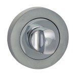 Timco Bathroom Thumb Turn And Release - Polished & Satin Chrome