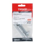 Timco Necked Barrel Bolt - Satin Chrome
