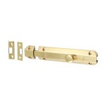 Timco Architectural Flat Section Bolt - Polished Brass