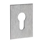 Timco Euro Profile Self-Adhesive Escutcheon - Oblong - Satin Stainless Steel