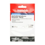 Timco Euro Profile Self-Adhesive Escutcheon - Oblong - Satin Stainless Steel