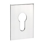 Timco Euro Profile Self-Adhesive Escutcheon - Oblong - Polished Stainless Steel