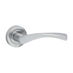 Timco Edleston Lever On Rose Handles - Polished Chrome