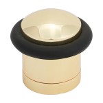 Timco Cylinder Door Stop - Polished Brass
