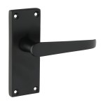 Timco Victorian Straight Latch Handles - Matt Black