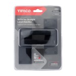 Timco Victorian Straight Latch Handles - Matt Black