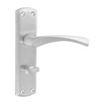 Timco Zeta Bathroom Handles - Satin Chrome