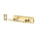 Timco Necked Barrel Bolt - Polished Brass