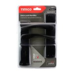 Timco Zeta Lock Handles - Matt Black
