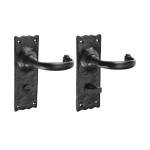 Timco Traditional Bathroom Lock Handle - Antique Black