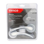 Timco Edleston Lever On Rose Handles - Satin Chrome