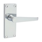 Timco Victorian Straight Latch Handles - Polished Chrome