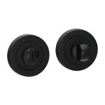 Timco Bathroom Thumb Turn And Release - Matt Black