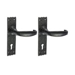 Timco Narrow Style Lever Lock Handles - Antique Black