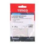 Timco Lock Profile Self-Adhesive Escutcheon - Oblong - Satin Stainless Steel
