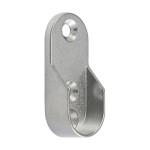 Timco End Sockets For Oval Tubes 30 x 15mm - Polished Chrome
