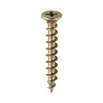 Timco Window Fabrication Screws Countersunk Single Thread Phillips - Yellow