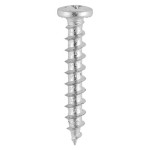 Timco Window Fabrication Screws Shallow Pan with Serrations Phillips - Stainless Steel