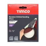 Timco Random Orbital Sanding Discs 125mm - Red