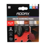 Timco Delta Sanding Pads Mixed Pack 95 x 95mm - Red