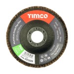 Timco Set of Flap Discs 115 x 22.23mm Aluminium Oxide - Type 29 Conical