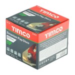 Timco Set of Flap Discs 115 x 22.23mm Zirconium - Type 29 Conical