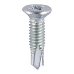 Timco Window Fabrication Self Drilling Screws Countersunk Facet Phillips - Zinc