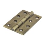 Timco Double Phosphor Bronze Washered Butt Hinge - Solid Brass - Antique Brass