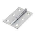 Timco Double Steel Washered Butt Hinge - Solid Brass - Satin Chrome