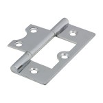 Timco Plain Bearing Flush Hinge - Solid Brass - Polished Chrome