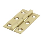 Timco Solid Drawn Hinge - Solid Brass - Polished Brass