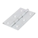 Timco Solid Drawn Hinge - Solid Brass - Satin Chrome