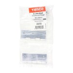 Timco Double Steel Washered Butt Hinge - Solid Brass - Polished Chrome
