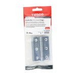 Timco Double Steel Washered Butt Hinge - Solid Brass - Polished Chrome