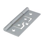 Timco Plain Bearing Flush Hinge - Solid Brass - Satin Chrome