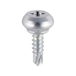 Timco Weather Bar Self Drilling & Tapping Screws 4 x 13mm Nipple Head Phillips - Zinc