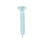 Timco Solo Chipboard & Woodscrews 3mm Double Countersunk Pozi - Zinc