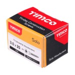 Timco Solo Chipboard & Woodscrews 3mm Double Countersunk Pozi - Zinc