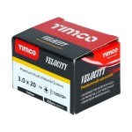 Timco Velocity Premium 3mm Multi-Use Screws Double Countersunk Pozi - Yellow