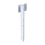 Timco Railway Sleeper Ground Spike - Straight Edge - Galvanised Steel