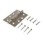 Timco Twin Ball Bearing Hinges - Steel - Satin Nickel
