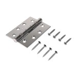 Timco Twin Ball Bearing Hinges - Steel - Polished Chrome
