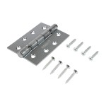 Timco Twin Ball Bearing Hinges - Steel - Satin Chrome