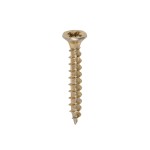 Timco Solo Chipboard & Woodscrews 3.5mm Double Countersunk Pozi - Yellow