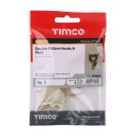 Timco Picture Hanging Hooks - Double - Electro Brass